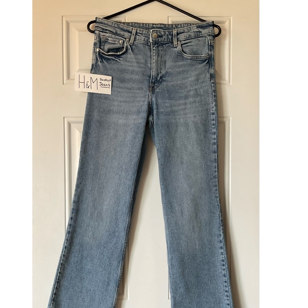 Women’s Bootcut Jeans H&M — Size 6 High Rise Vintage Wash 99% Cotton NEW!